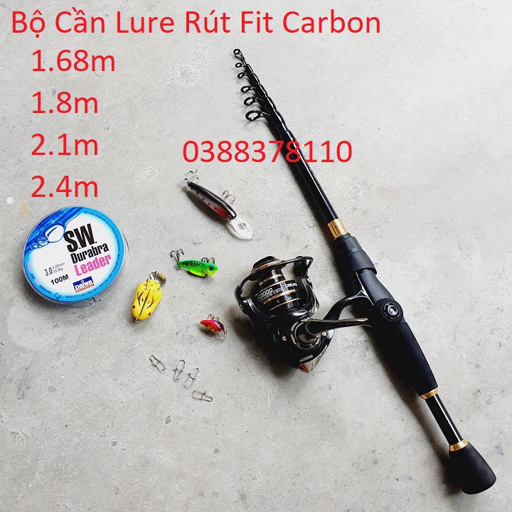 Bộ Cần Câu Lure Rút Fit Carbon Cao Cấp - BC 6