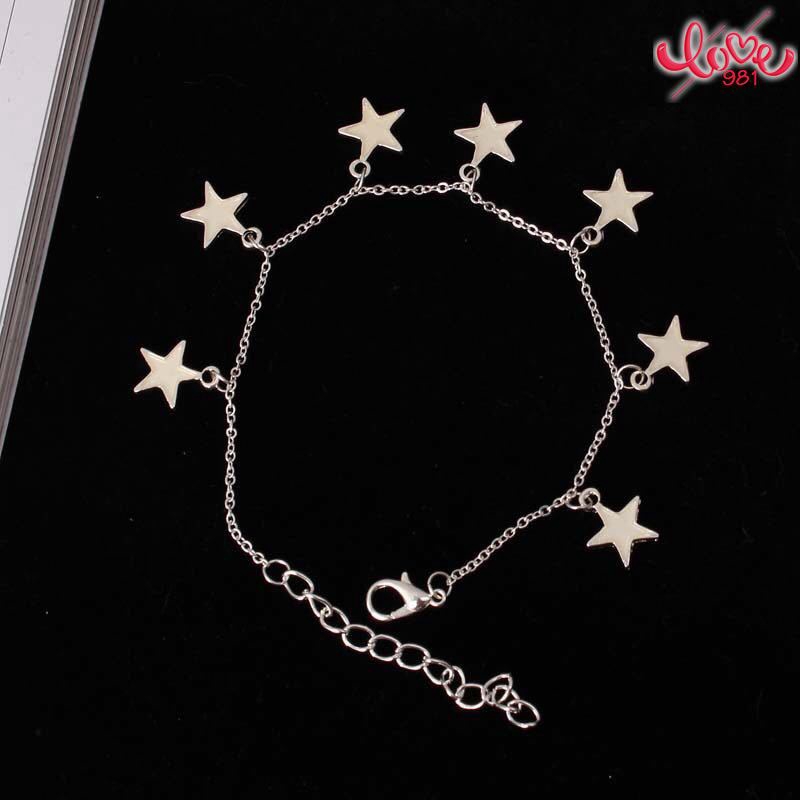 Lắc chân/ lắc tay phối mặt tua rua ngôi sao dạ quang xinh xắn cho bạn gái | BigBuy360 - bigbuy360.vn