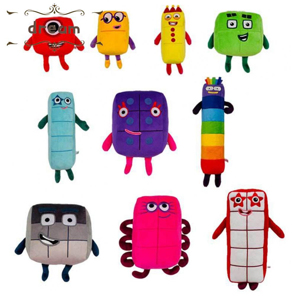 【DREAMLIFE】15-30cm Numberblocks Plush Doll Educational Stuffed Number Blocks Toys Kids Gift Toys Kids Gift 1-10 Cute Plush Toy