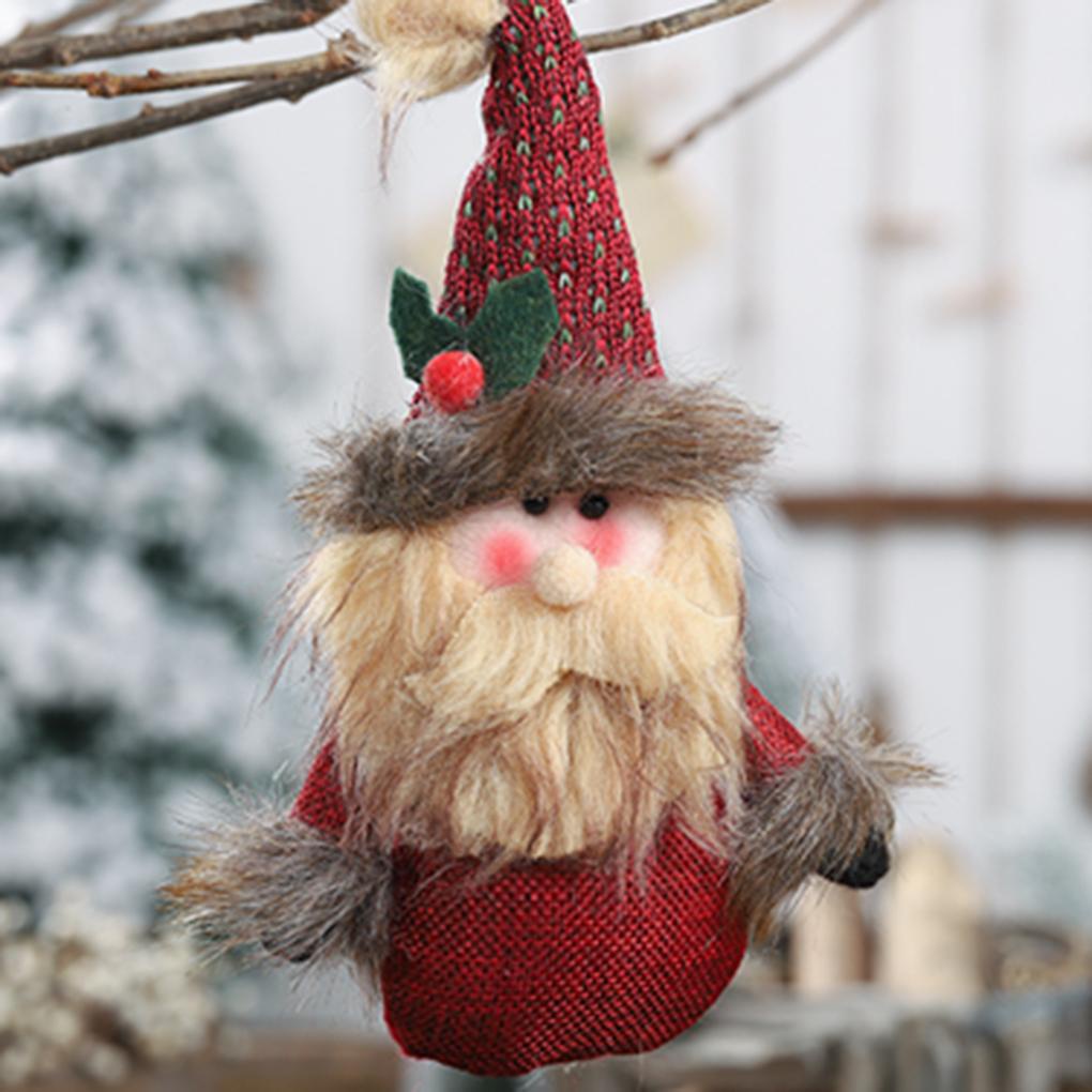 Búp Bê Hình Ông Già Noel / Người Tuyết Treo Cửa Sổ Trang Trí Cây Thông Giáng Sinh