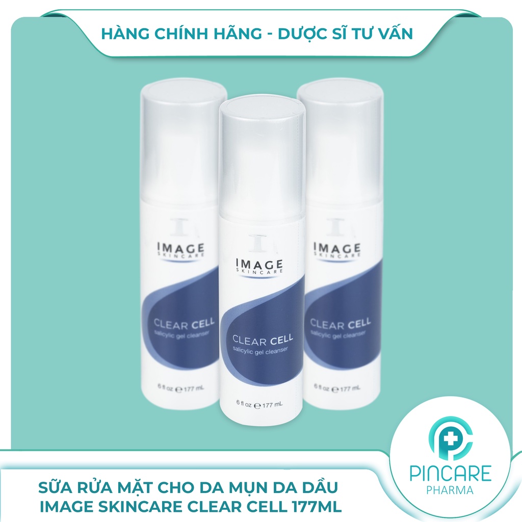 Sữa rửa mặt cho da dầu mụn Image Skincare Clear Cell Salicylic Gel Cleanser 177ml - Hàng chính hãng - Nhà thuốc PinCare