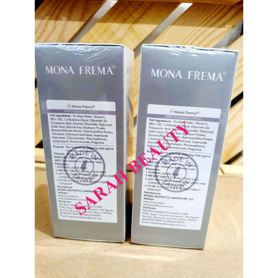 Serum làm trắng da Mona Frema White Equation Complex 30ml