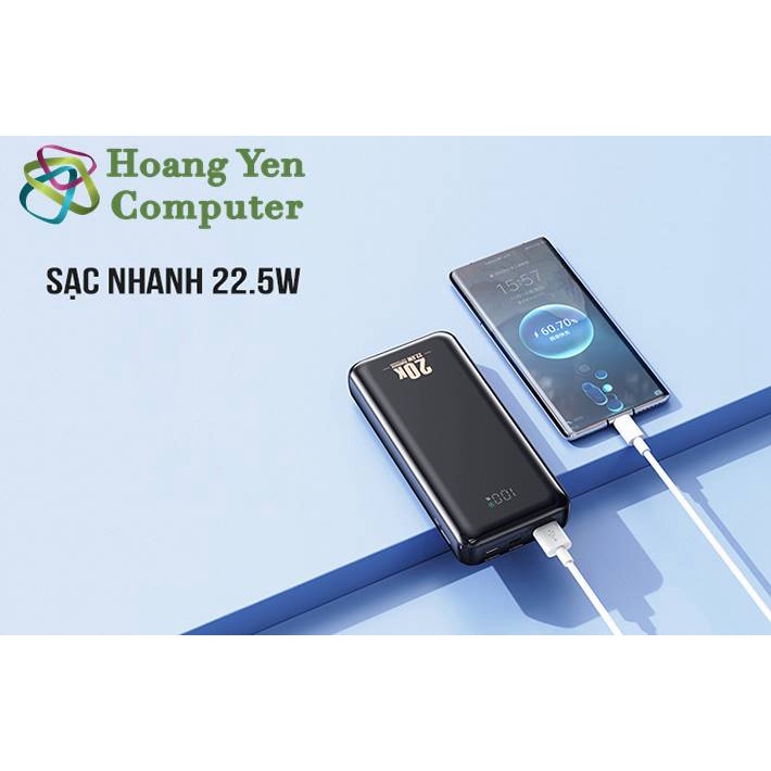 Sạc Dự Phòng Remax RPP-311 20000Mah , Tích Hợp Cáp Sạc - BH 1 Năm - Hoàng Yến Computer