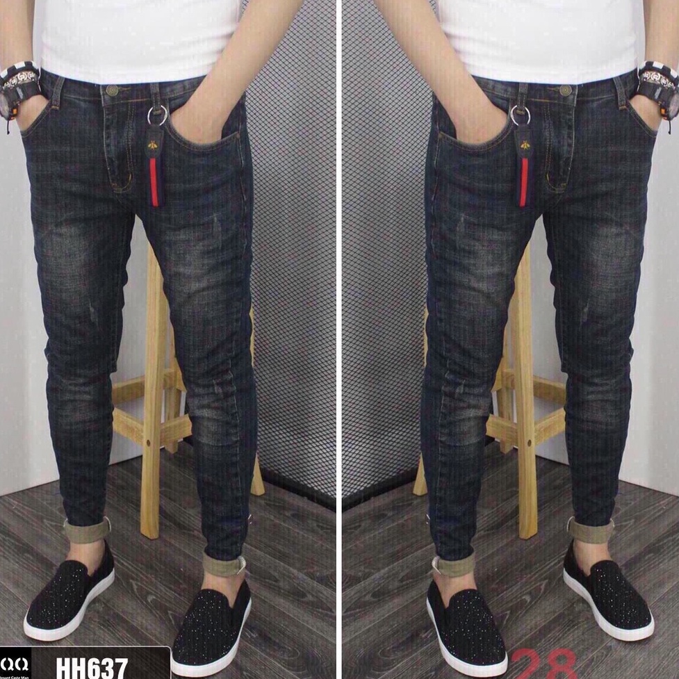 Quần jean nam đen cao cấp - Chất liệu Denim, co dãn tốt Thời Trang Nam Nữ Gemini KVS28
