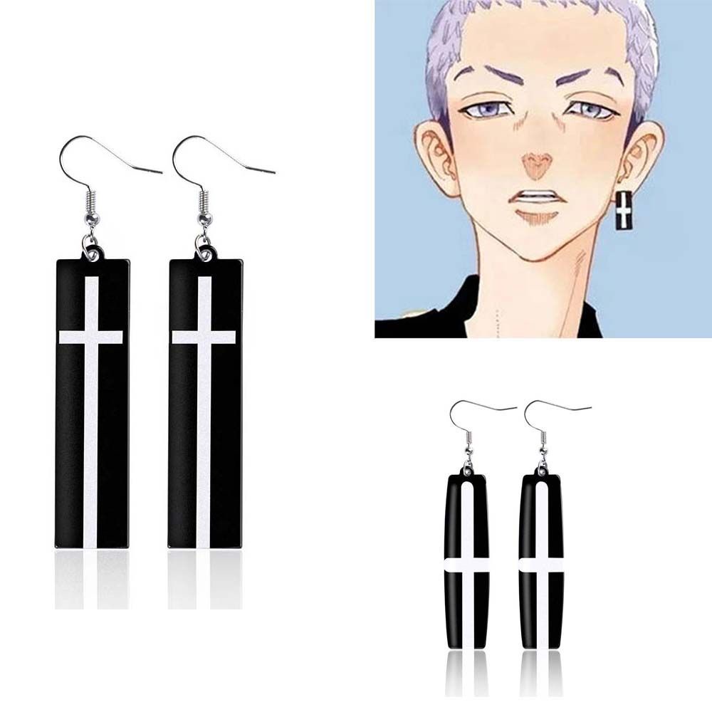 Khuyên tai mặt acrylic kiểu anime Tokyo Revengers Hanafuda Mitani Takashi Kurokawa dành cho nam và nữ