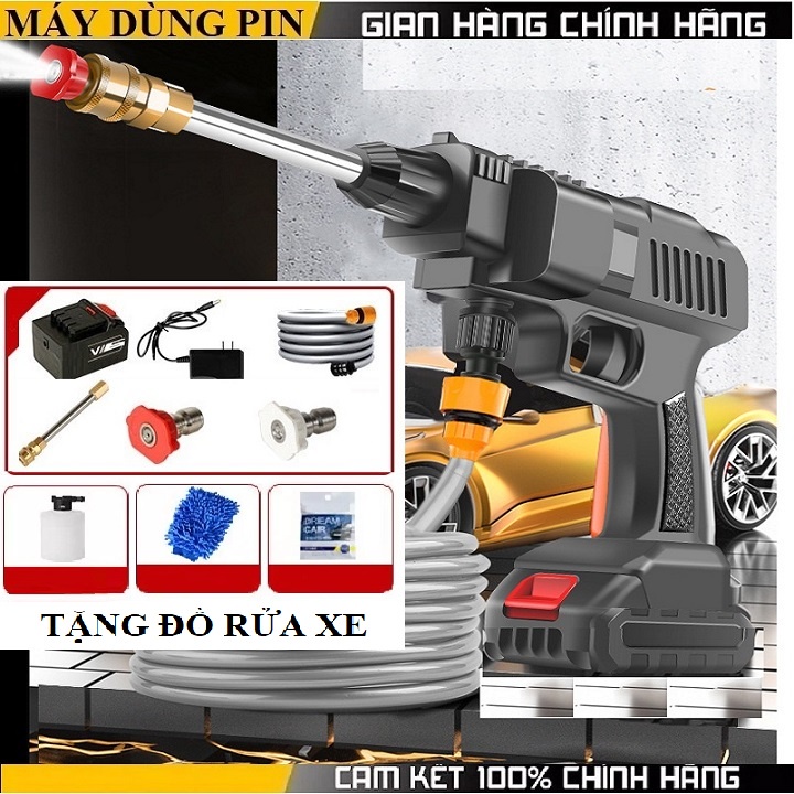 Máy Rửa Xe Cầm Tay Đa Năng Cao Cấp SUITU ST-6311 Chạy Pin 24V _Rửa xe,tưới cây,vệ sinh chuồng trại...