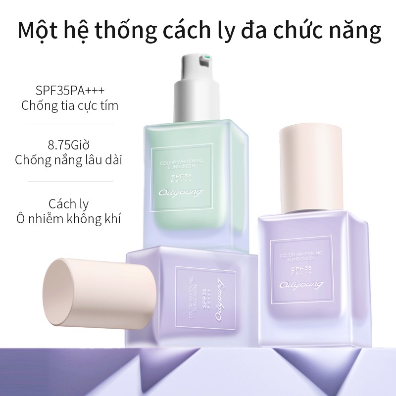 Kem Lót Trang Điểm Oilyoung 3 Trong 1 Spf35 Pa + + + Che Khuyết Điểm Dưỡng Ẩm Kiềm Dầu Làm Trắng Da 35g | BigBuy360 - bigbuy360.vn