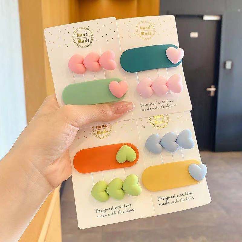 Kẹp tóc BB nhiều màu hợp thời trang Hàn Quốc cho bé gái