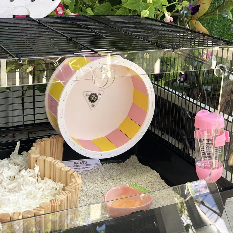 Thang uốn gỗ CAO 8CM, trang trí chuồng hamster, sóc, bọ, nhím, thú nhỏ