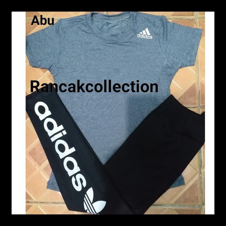 Bộ Đồ Tập Thể Dục Adidas Gồm Áo + Quần Legging