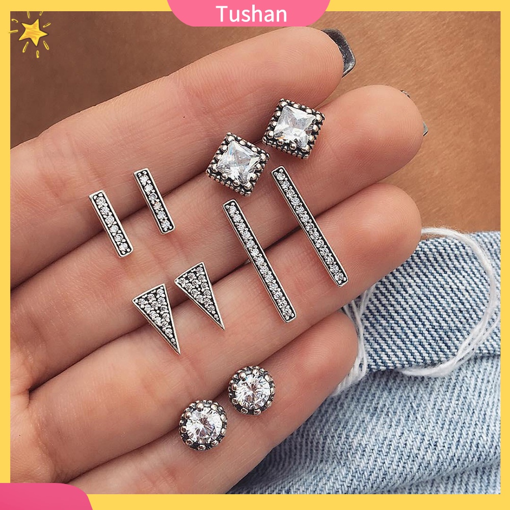 Set 5 cặp hoa tai phong cách boho thời trang cho nữ