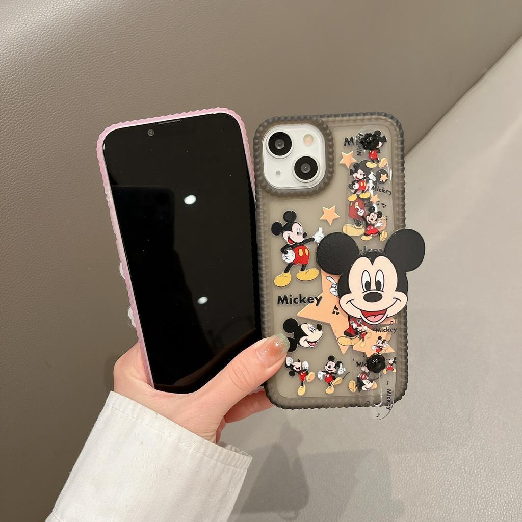 Ốp Lưng ChốNg SốC HìNh ChuộT Mickey Và Minnie Cho iPhone 14Promax 14Pro 14 13Promax 13Pro 13 12 11