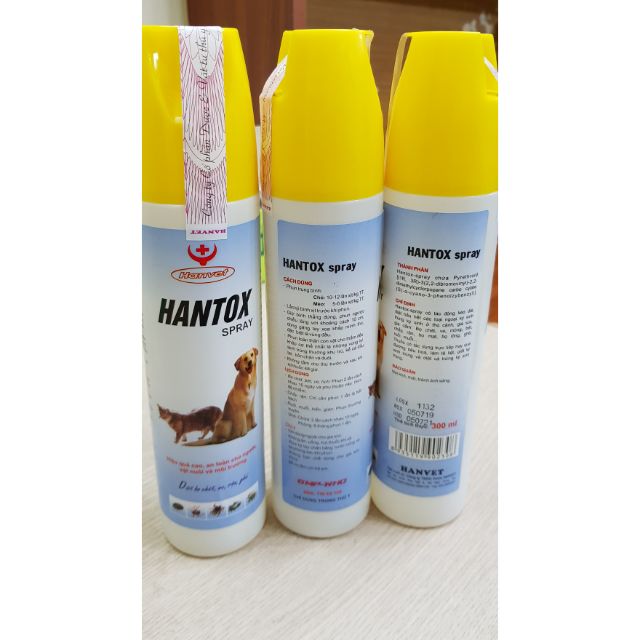 CHAI XỊT VE RẬN HANTOX spray 300ml cho chó mèo