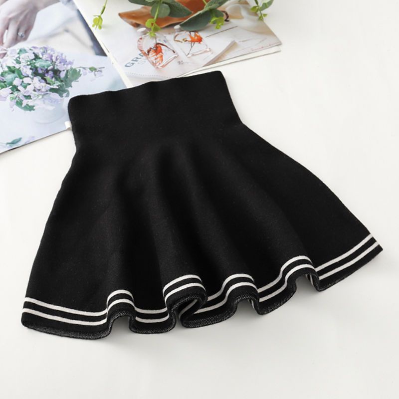 Mới Chân Váy Dệt Kim Xếp Ly Sọc Xinh Xắn Dành Cho Bé Gái