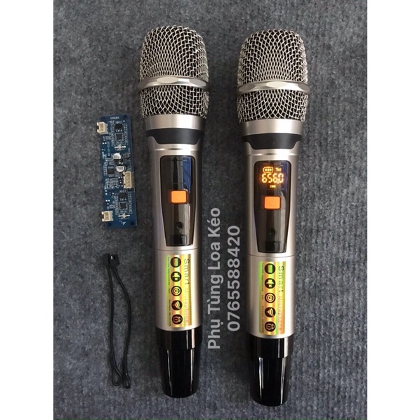 Micro Loa Kéo Shure Sóng UHF Tiết Kiệm Pin Tăng Giảm Âm Lượng Sét