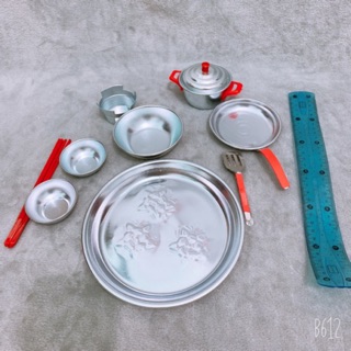 Đồ chơi nấu ăn inox 9 món nấu ăn được thật