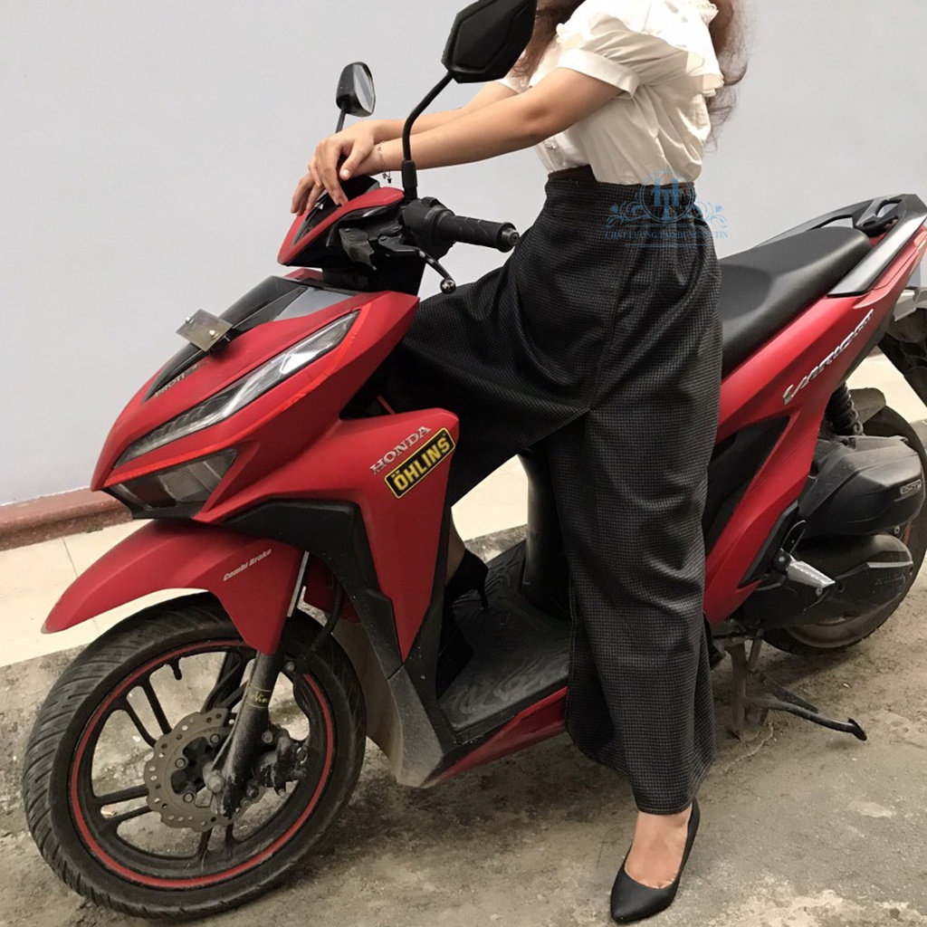 Váy chống nắng xẻ tà cho nữ ngồi sau có nút bấm chân và túi phía trước KHT09 H&T FASHION | BigBuy360 - bigbuy360.vn