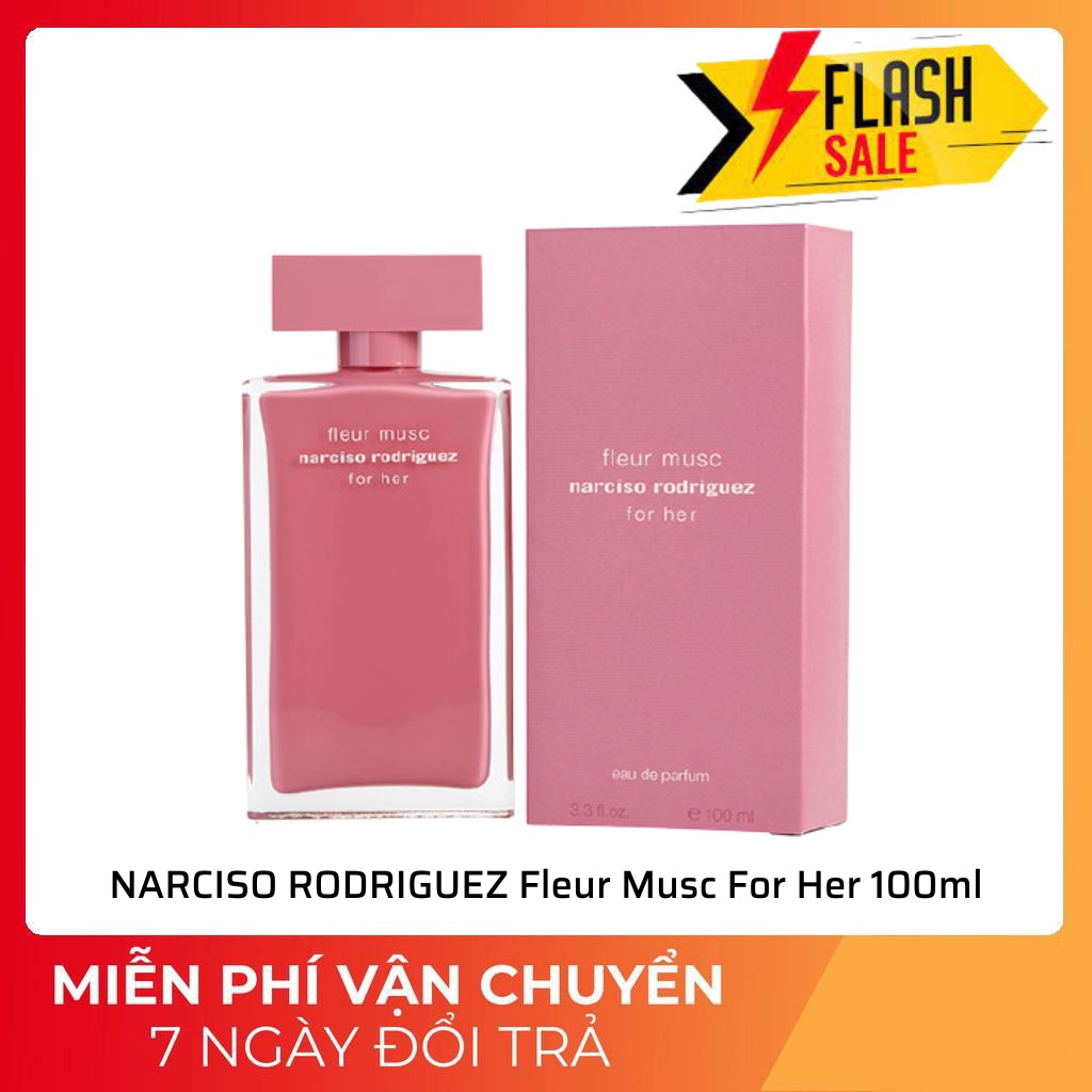 Nước hoa nữ NARCISO RODRIGUEZ Fleur Musc For Her 100ml lưu hương trên 10h