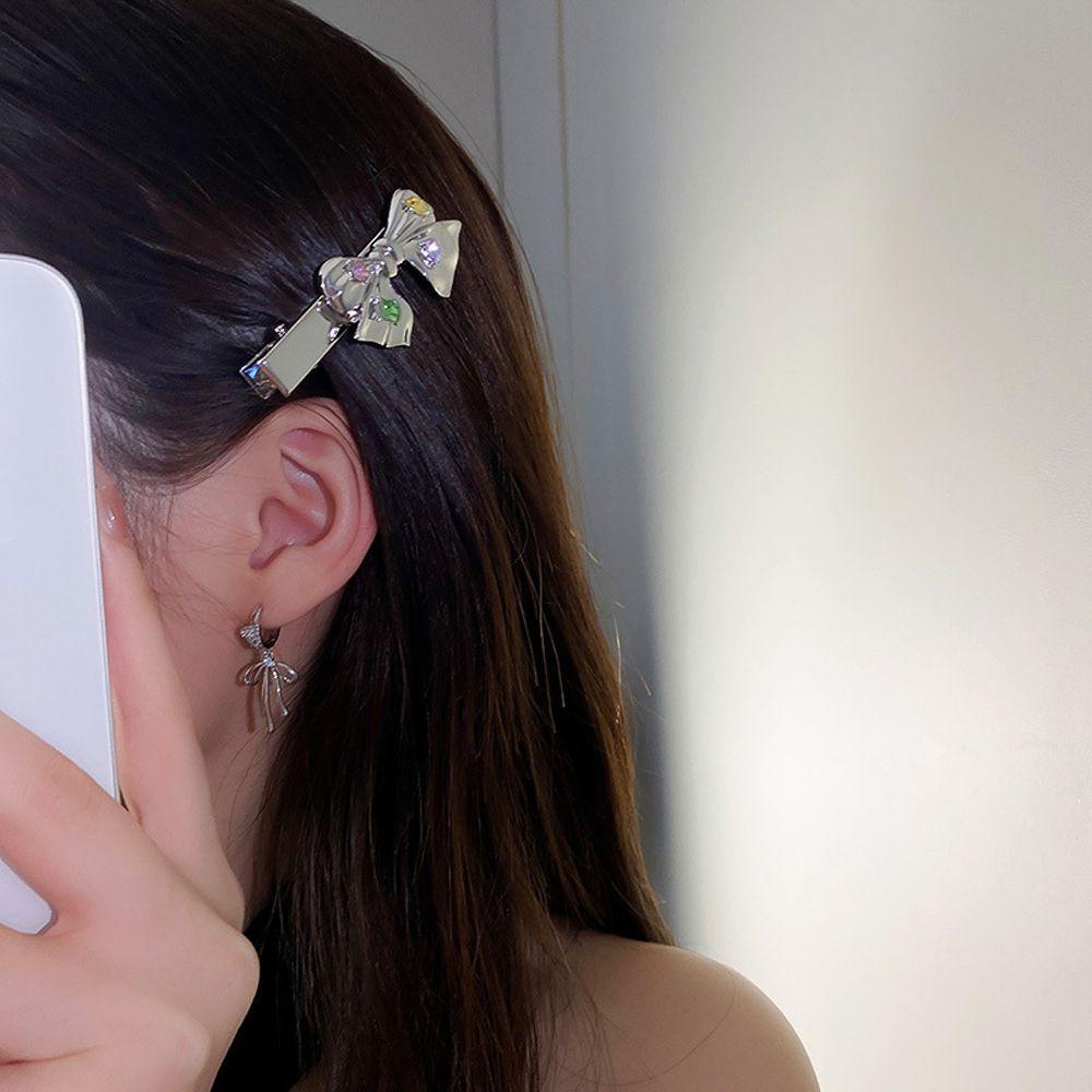 Kẹp Tóc Mỏ Vịt Rỗng Họa Tiết Hình Học Dễ Thương Cho Nữ