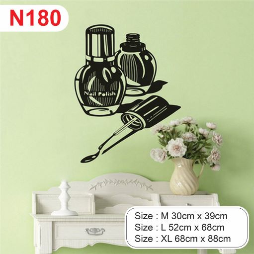 Decal trang trí tiệm Nails - Spa, thu hút khách hàng, tạo điểm nhấn, xóa tan khoảng trống trên tường, tăng doanh thu P12