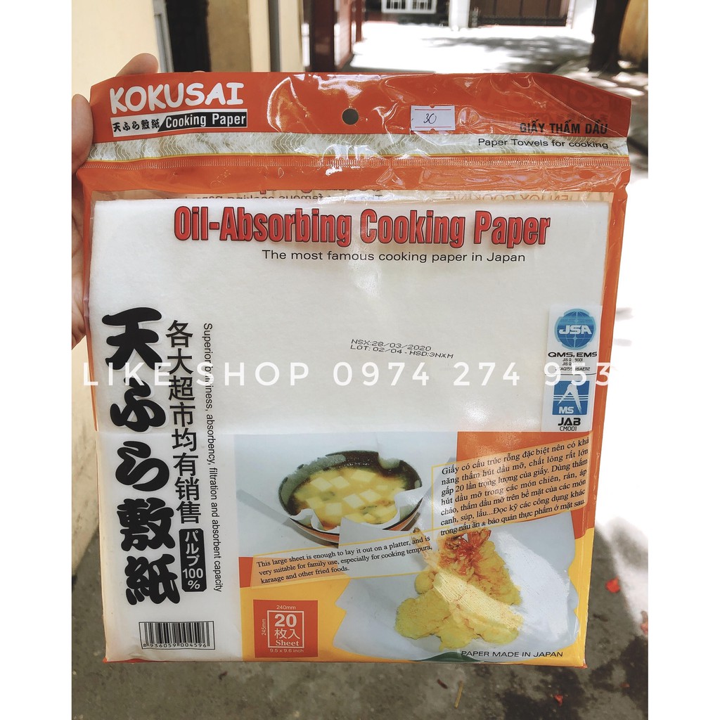 Giấy thấm dầu thực phẩm Kokusai | BigBuy360 - bigbuy360.vn