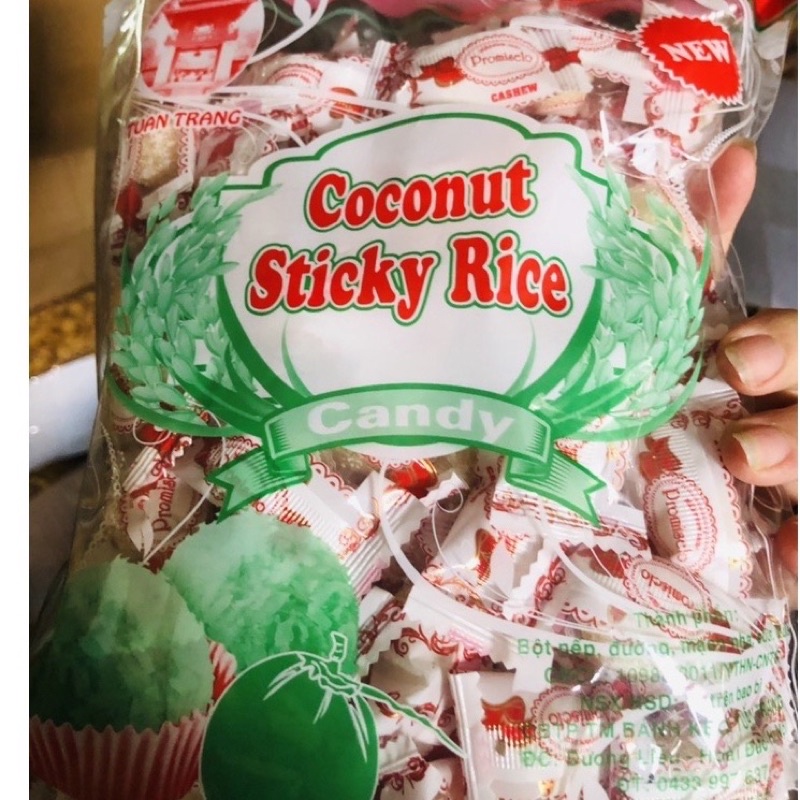 Kẹo Dẻo Sữa Phủ Cơm Dừa 500gr