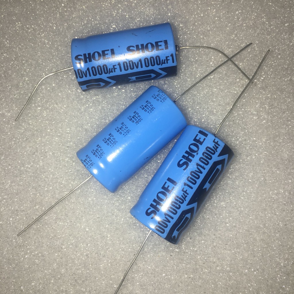 A11 Tụ điện màu xanh SHOEI 100V 1000UF 20*45 mm