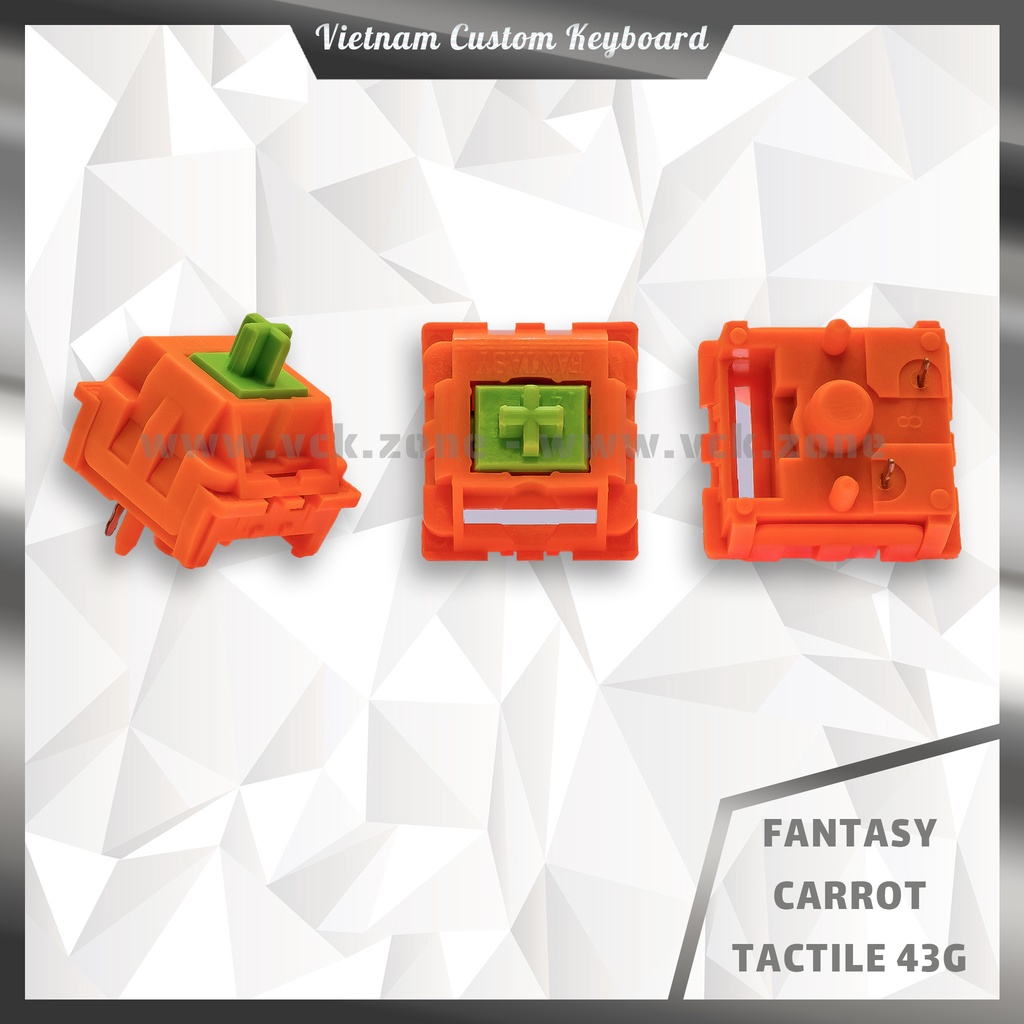 [Hot New] VCK Switch | Virus - Helix | Trùm Phân Khúc | Stem Dài Âm Thock Khấc Lớn | Fantasy Virus Carrot DVA Akko | VCK
