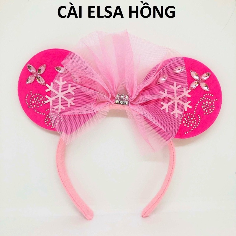 Cài Halloween- Cài Elsa Hồng cho bé gái