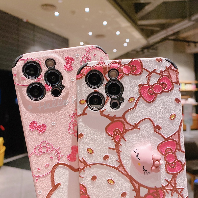 Sanrio Ốp lưng hình Hello Kitty dễ thương cho iPhone