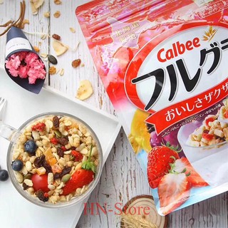 Ngũ Cốc Calbee Trái Cây Đủ Vị Giòn Tan 🍓 Hàng Nội Địa Nhật