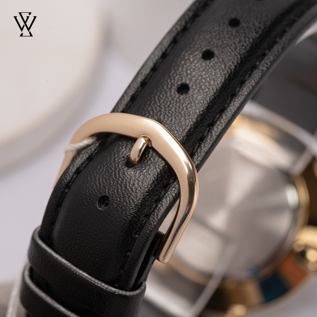 Đồng Hồ Quartz Nam Casio WATCHSTORE MTP-VT01GL-1B2UDF Thiết Kế Mặt Kính Khoáng 40mm, Dây Da Và Vỏ Mạ Vàng