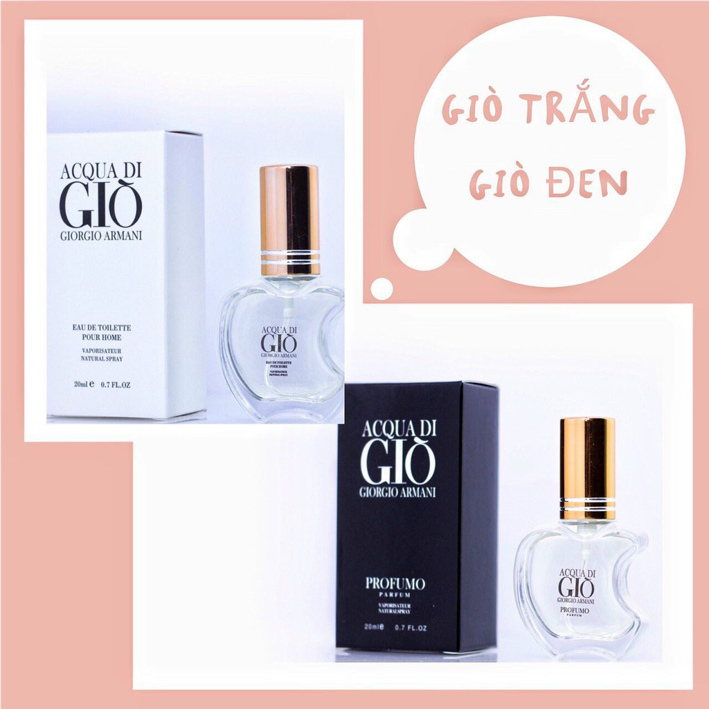 Nước hoa nam chiết 20ml dạng xịt- mẫu táo- Mùi Giò Trắng | BigBuy360 - bigbuy360.vn