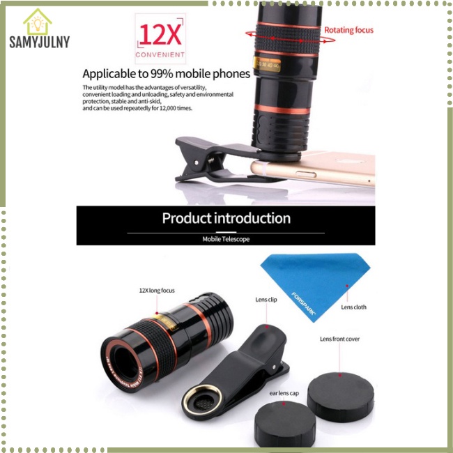 Ống Kính Máy Ảnh 12x 8x Cho Điện Thoại