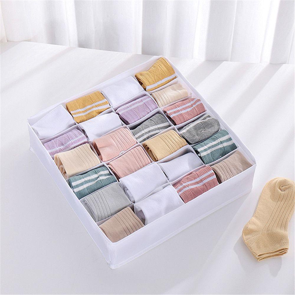 LEISURE Hộp Đựng Đồ Lót Chia Ngăn Bằng Polyester Tiện Dụng