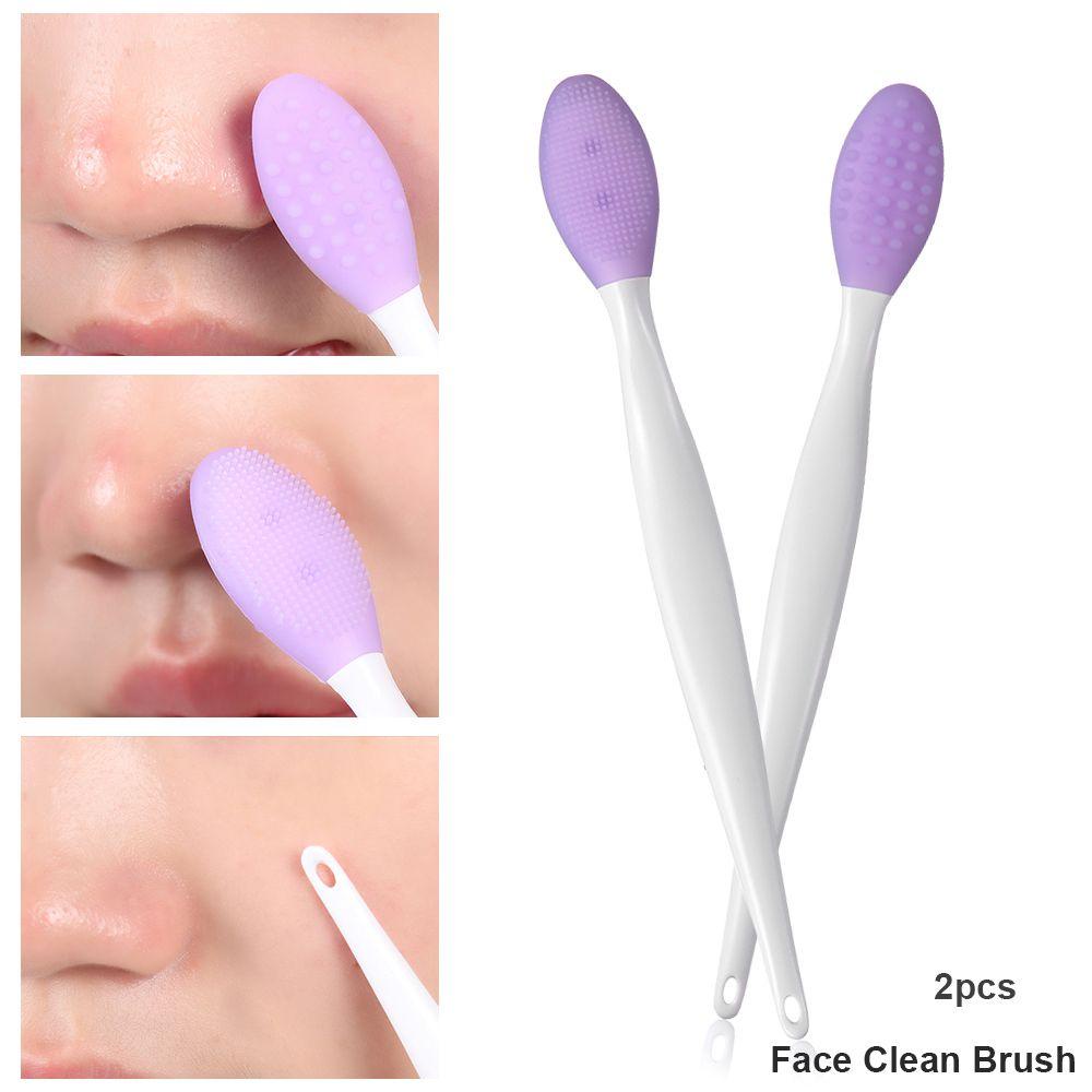 [Hàng mới về] Cọ làm sạch da mặt cầm tay bằng silicon nhiều màu giúp mát xa loại bỏ mụn đầu đen tẩy tế bào chết