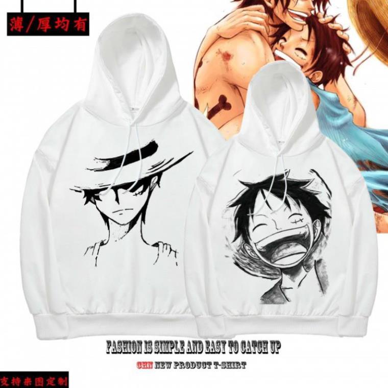 HOT- Áo Hoodie Nỉ Ấm Anime One Piece - Vua Hải Tặc - có size cho trẻ em