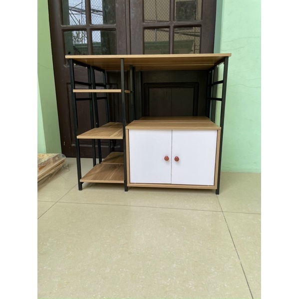 Kệ Bếp Cánh Trắng Gỗ MDF Phủ Melamin Chống Ẩm