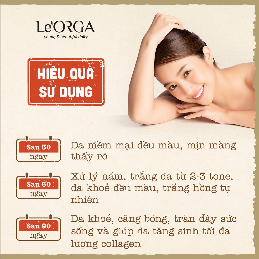 Serum Trắng Da Mờ Nám Le'Orga - Detox White Tinh Chất Trẻ Hóa Da Tăng Độ Ẩm Huyết Thanh Giảm Lão Hóa | BigBuy360 - bigbuy360.vn