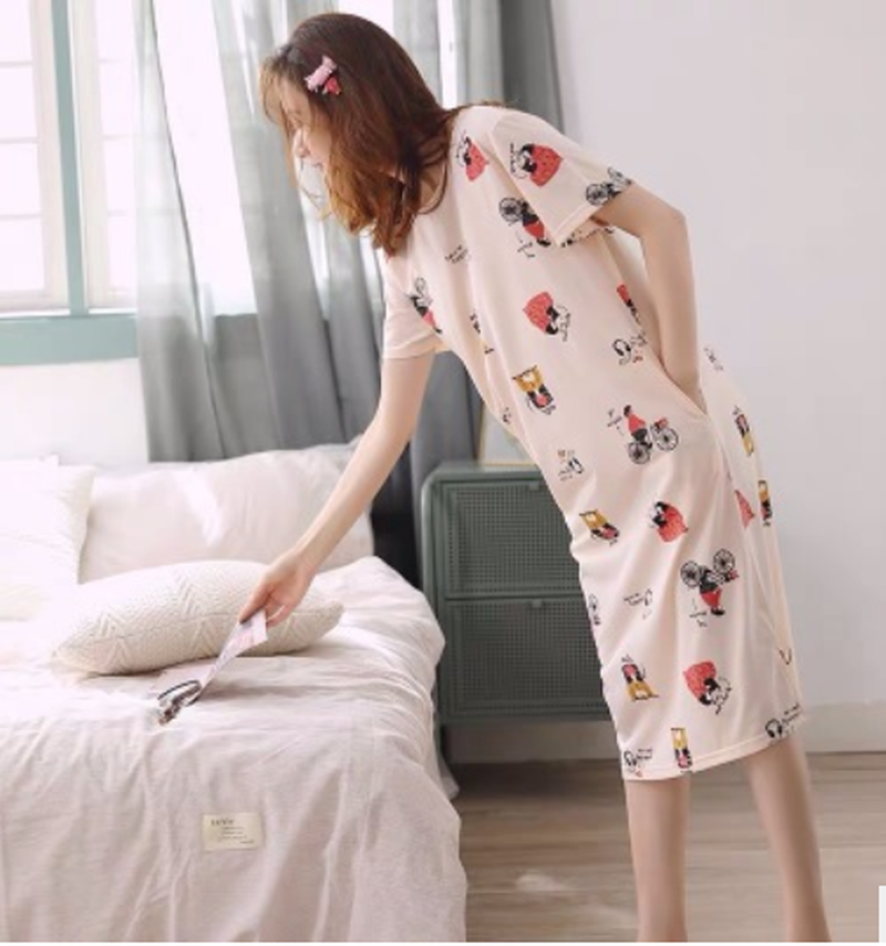 Đầm ngủ size lớn xinh xắn trẻ trung thời trang dành cho nữ