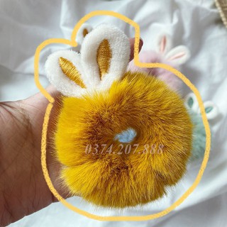 Dây buộc tóc, cột tóc Dây Buộc Tóc Phối Lông Xinh Xắn