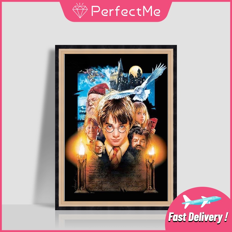 Bộ Tranh Đính Đá Tự Làm 30x40cm Hình Phong Cảnh Trang Trí Nhà Cửa