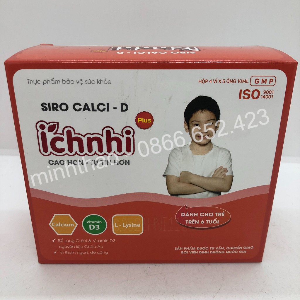 Siro Calci-D Ích Nhi Hộp 20 Ống