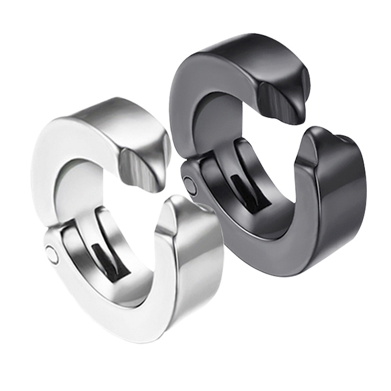 Khuyên kẹp vành tai bằng thép không gỉ dành cho nam nữ