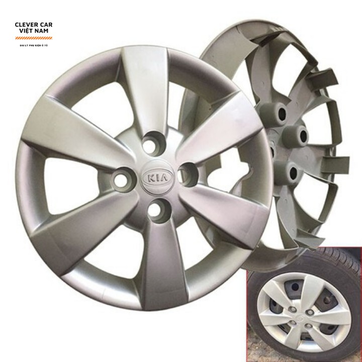 Ốp Chụp Mâm (Lazang) Ô Tô - Ốp Giả Vành Đúc Hãng KIA MORNING, KIA RIO 14inch