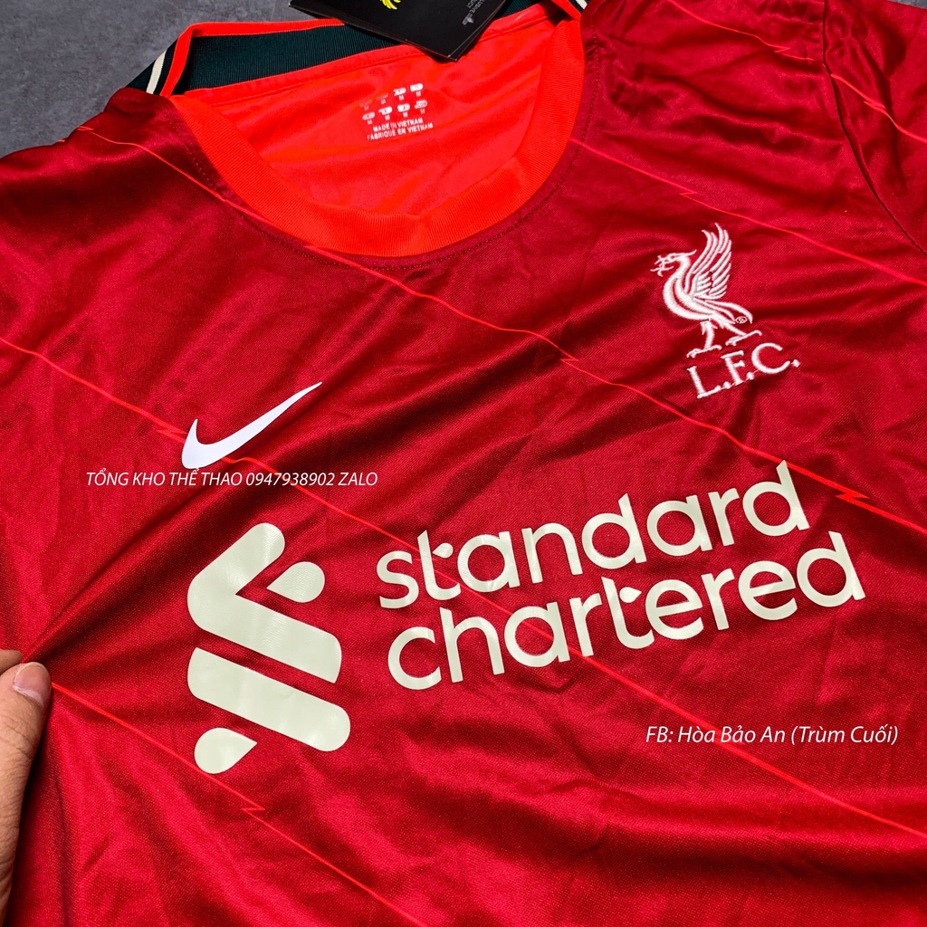 Áo Liverpool 2022 màu Trắng vải thái cao cấp, Bộ quần áo banh Liverpool sân nhà 2022 phom 43-90kg