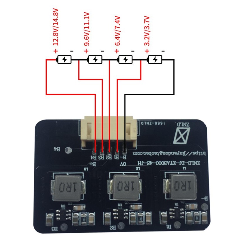 Bảng Mạch Cân Bằng Năng Lượng Pin Nev 4S 8S 1 2A BMS