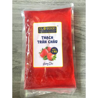 Trân châu trắng thạch 3Q nhập khẫu vị DÂU - túi 1 kg