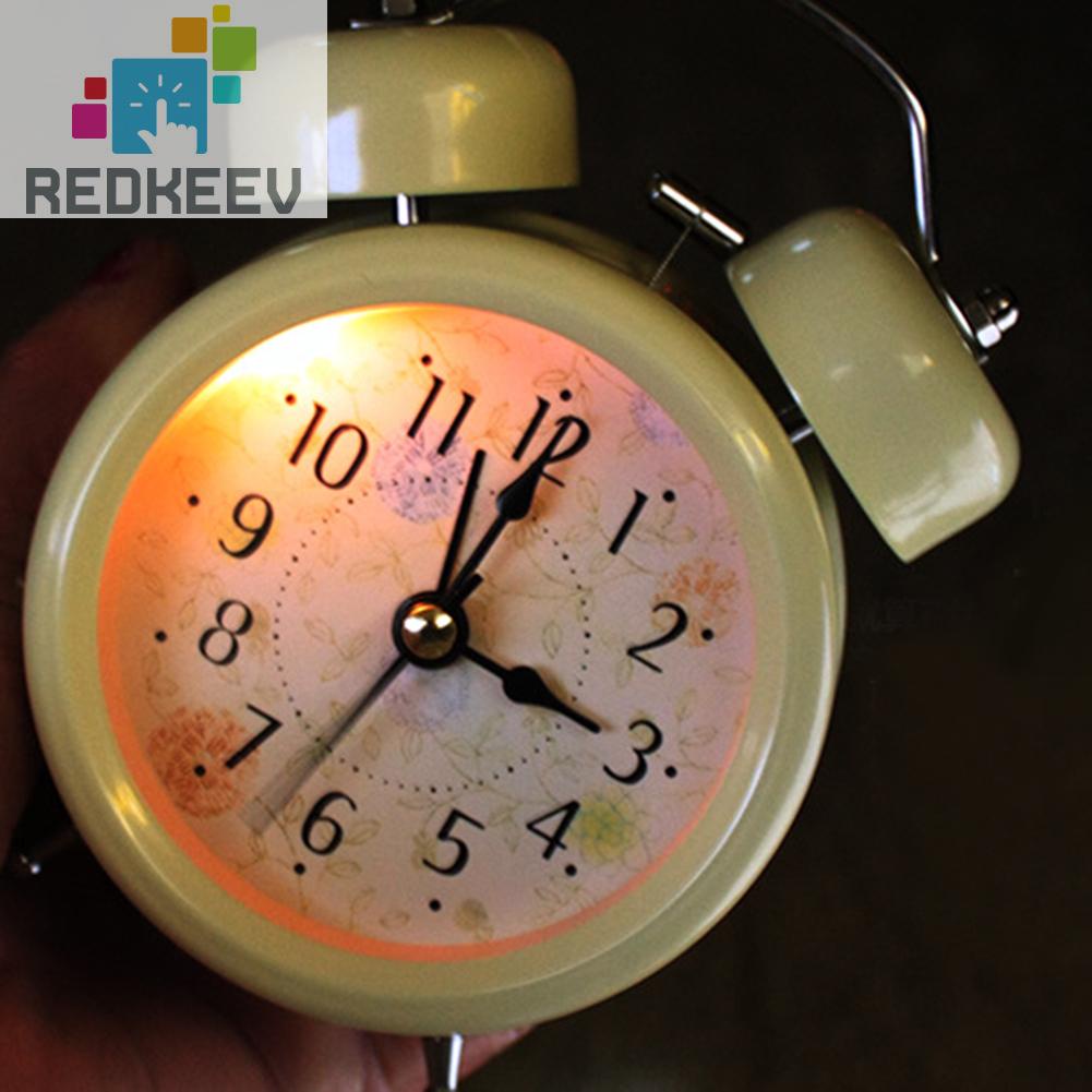 Đồng Hồ Báo Thức Hai Chuông Để Bàn Phong Cách Retro Thời Trang