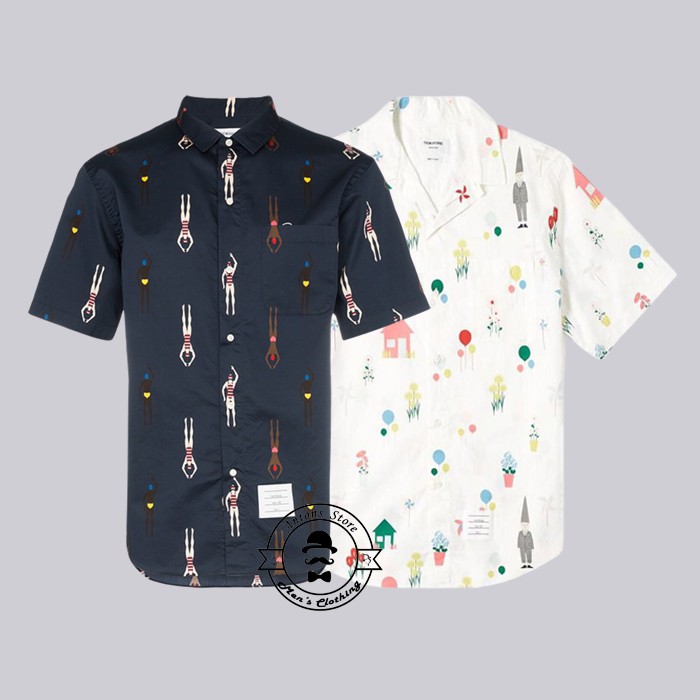 Sơ Mi Thom Browne Swimmer Print